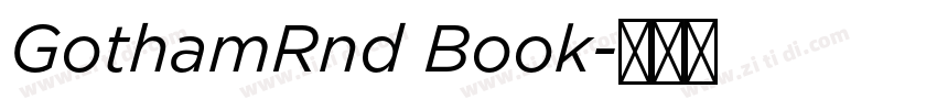 GothamRnd Book字体转换